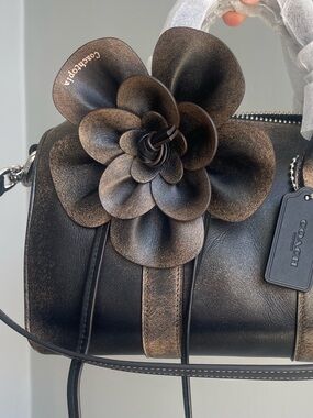 Coach Loved Leather Rose Charm